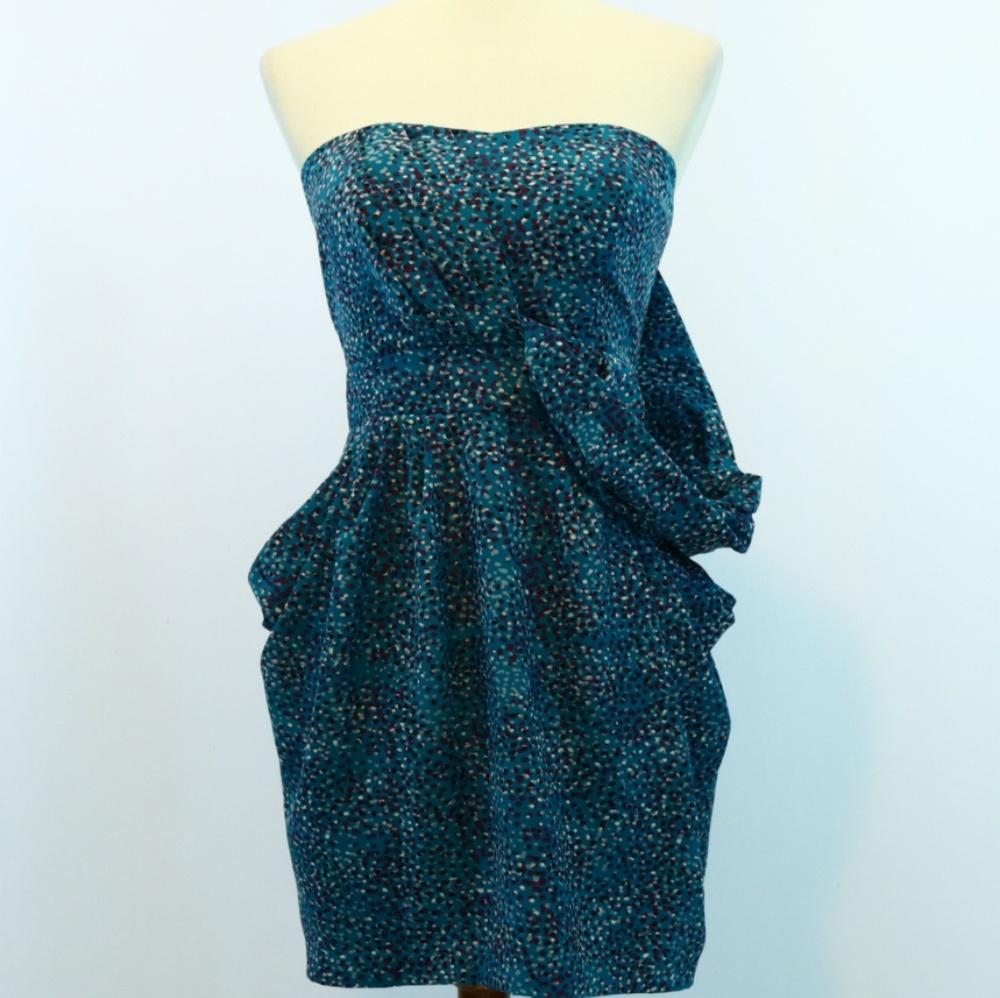 BCBGENERATION Strapless Draped Cocktail Dress